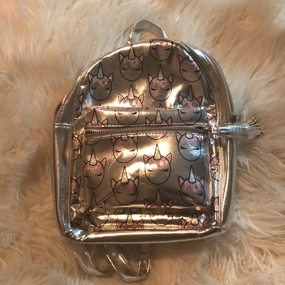 Silver unicorn Backpack